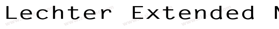 Lechter Extended Normal字体转换